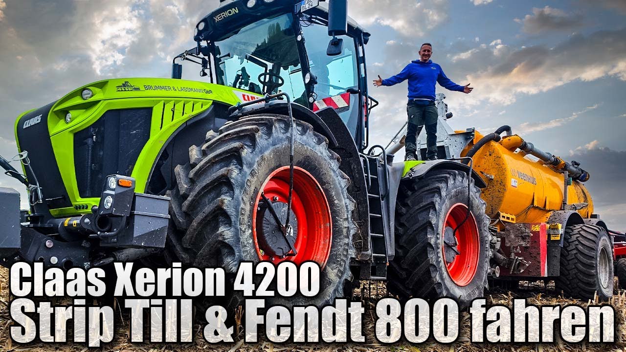 Tino! Übernimm mal den 800 FENDT & Strip-Till mit 4200 CLAAS XERION - Zu Besuch bei  @Landwirtinmv ​