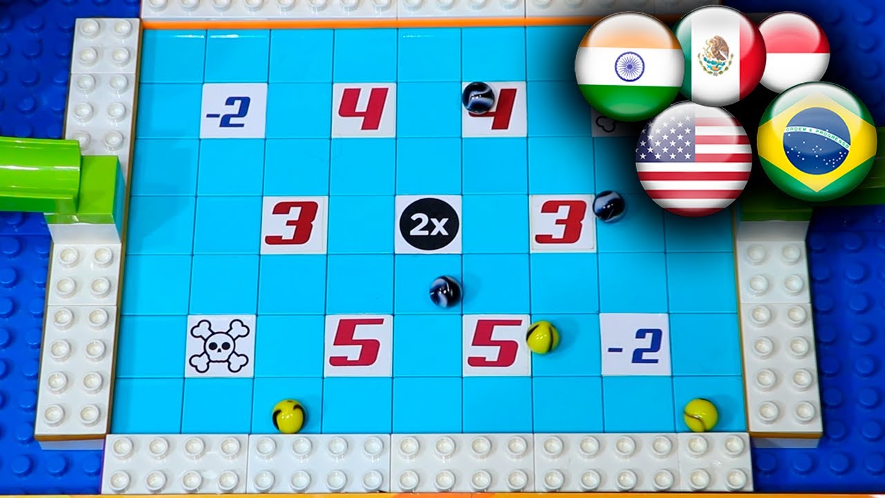 MARBLE RACE — турнир по мячу среди стран №41 от Fubeca's Marble Runs