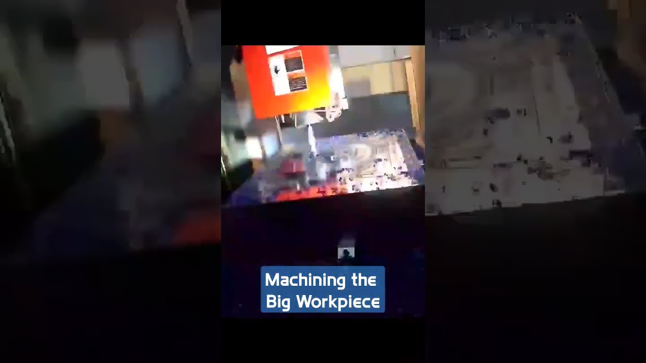Machining the Big Workpiece #cnc #cam #vmc #ytshorts #shorts #cad #cadcam #machining #3axis #cncvmc