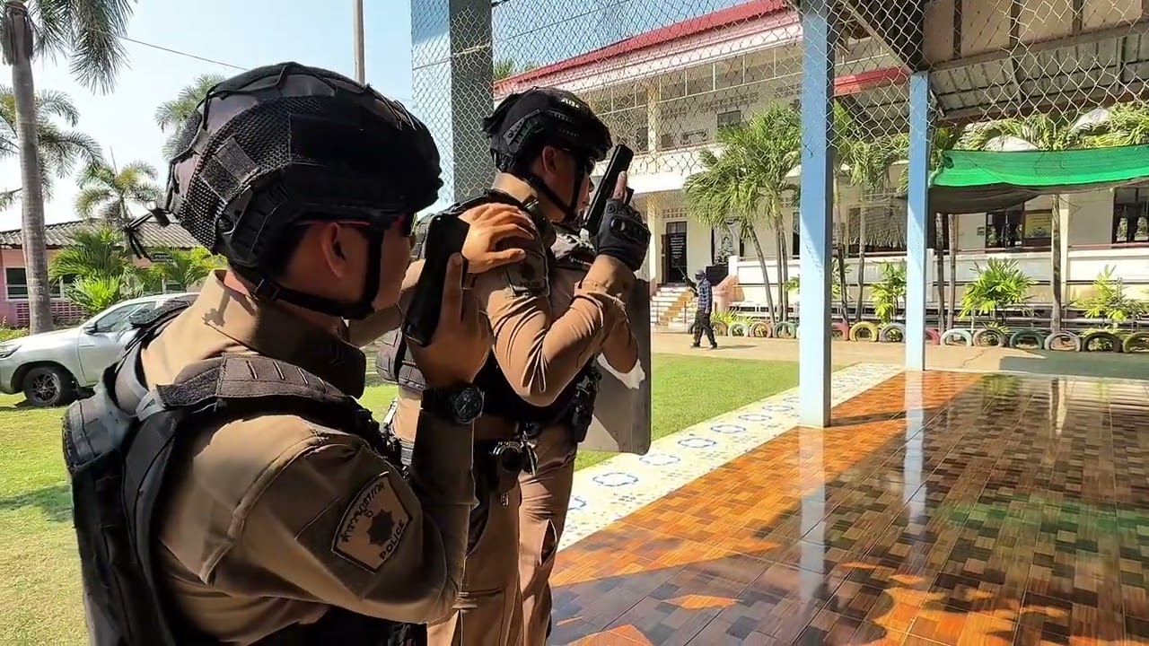 ซักซ้อมแผนเผชิญเหตุกราดยิงในสถานศึกษา