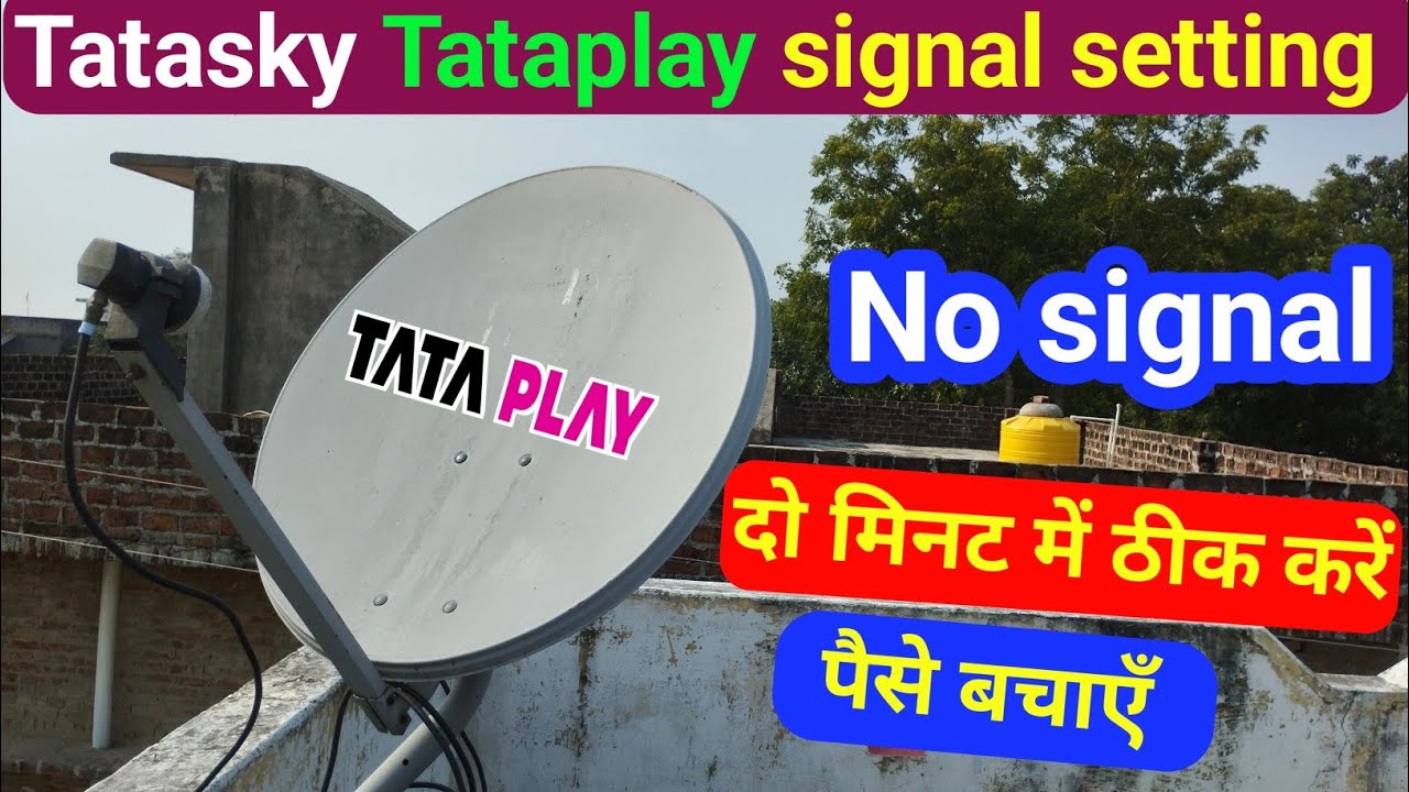 Tata play no signal problem | Tata play signal setting | Tata sky signal problem