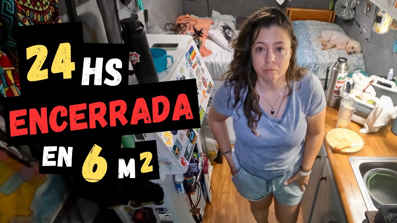 😵‍💫Reto VANLIFE: 24 hs ENCERRADA en la Furgoneta por MAL Tiempo