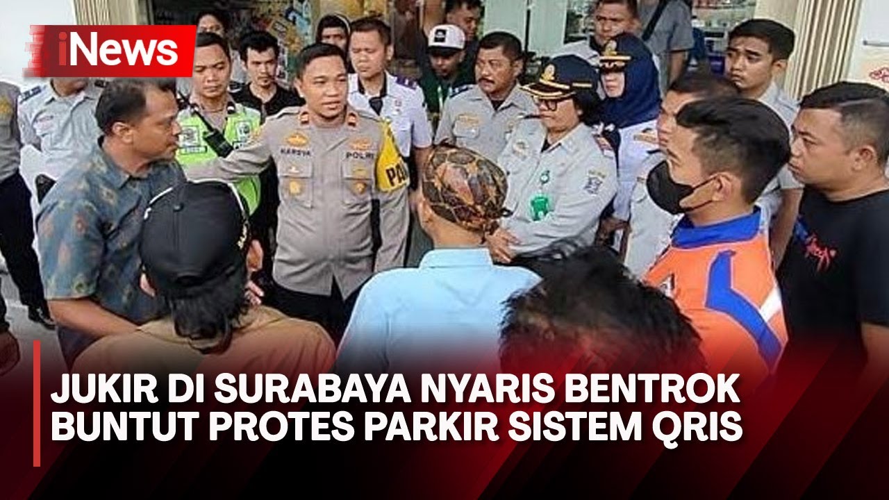 Protes Parkir Sistem QRIS, Jukir di Surabaya Nyaris Bentrok dengan Petugas Dishub