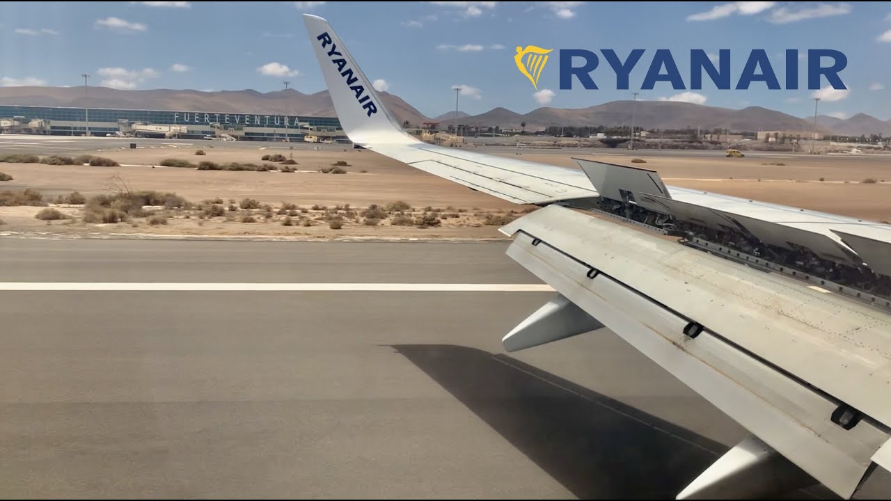 Ryanair | Boeing 737-800 | WINDY LANDING at Fuerteventura Airport