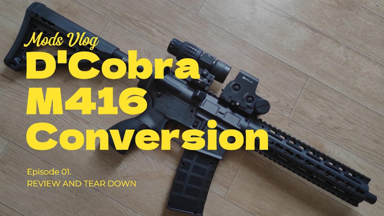 Unit Mainan Konversi AEG M416 dari D'Cobra Reborn 