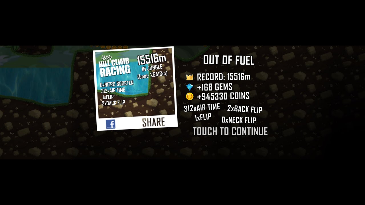 (WR) Hill Climb Racing Fast Car + Jungle 15516m (full run)