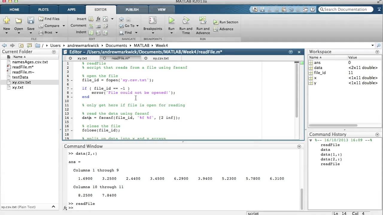 Introduction to Programming for Physicists Week 4 Screencast 1 -  Reading Files