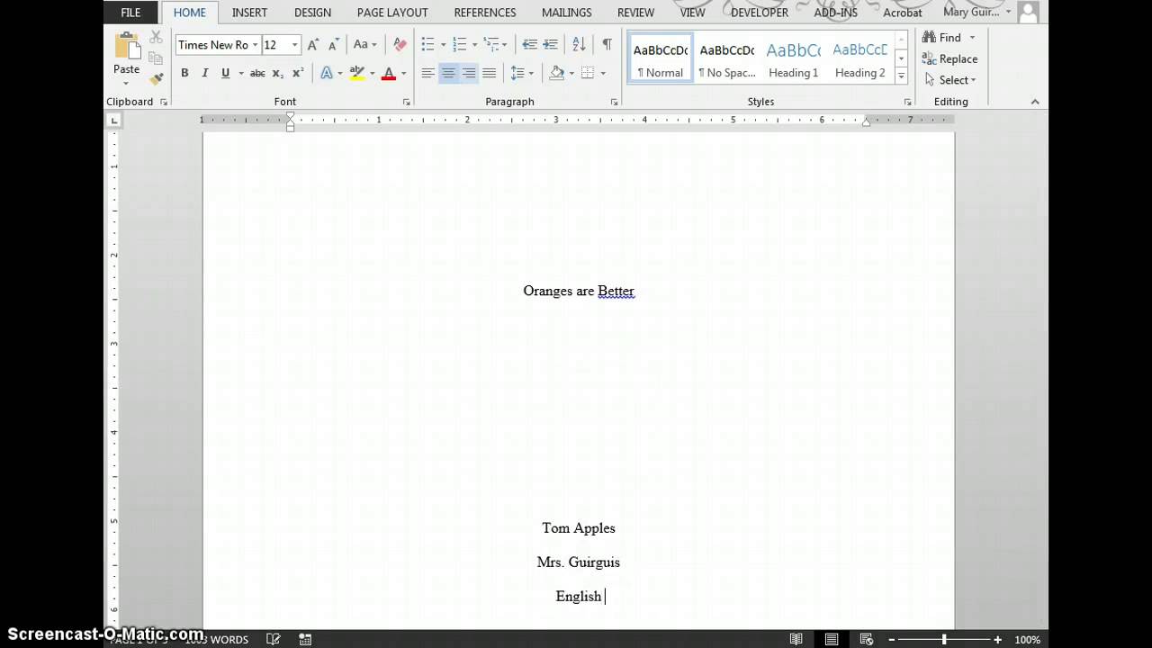 How to Create a Title Page in Word