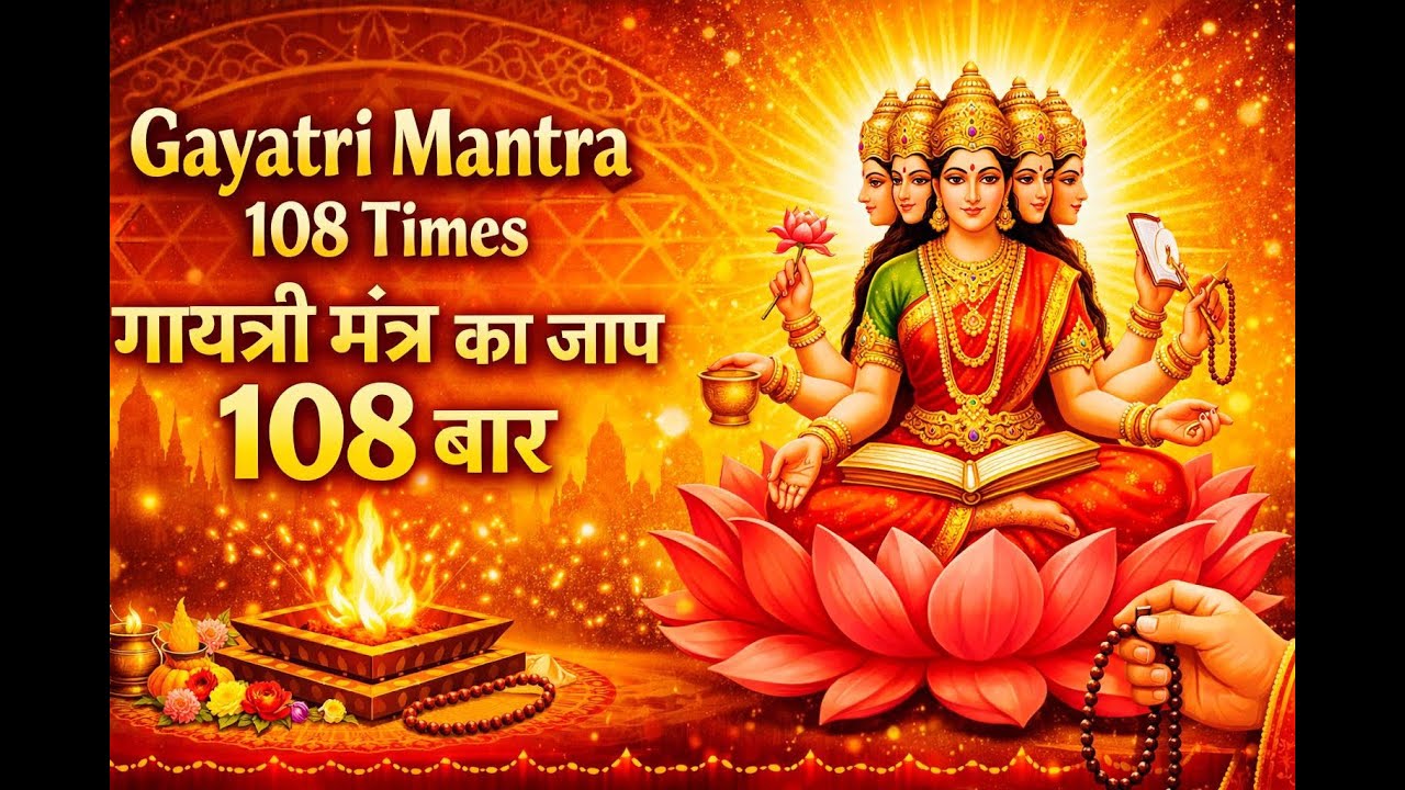 Gayatri Mantra 108 Times  गायत्री मन्त्र का जाप १०८ बार