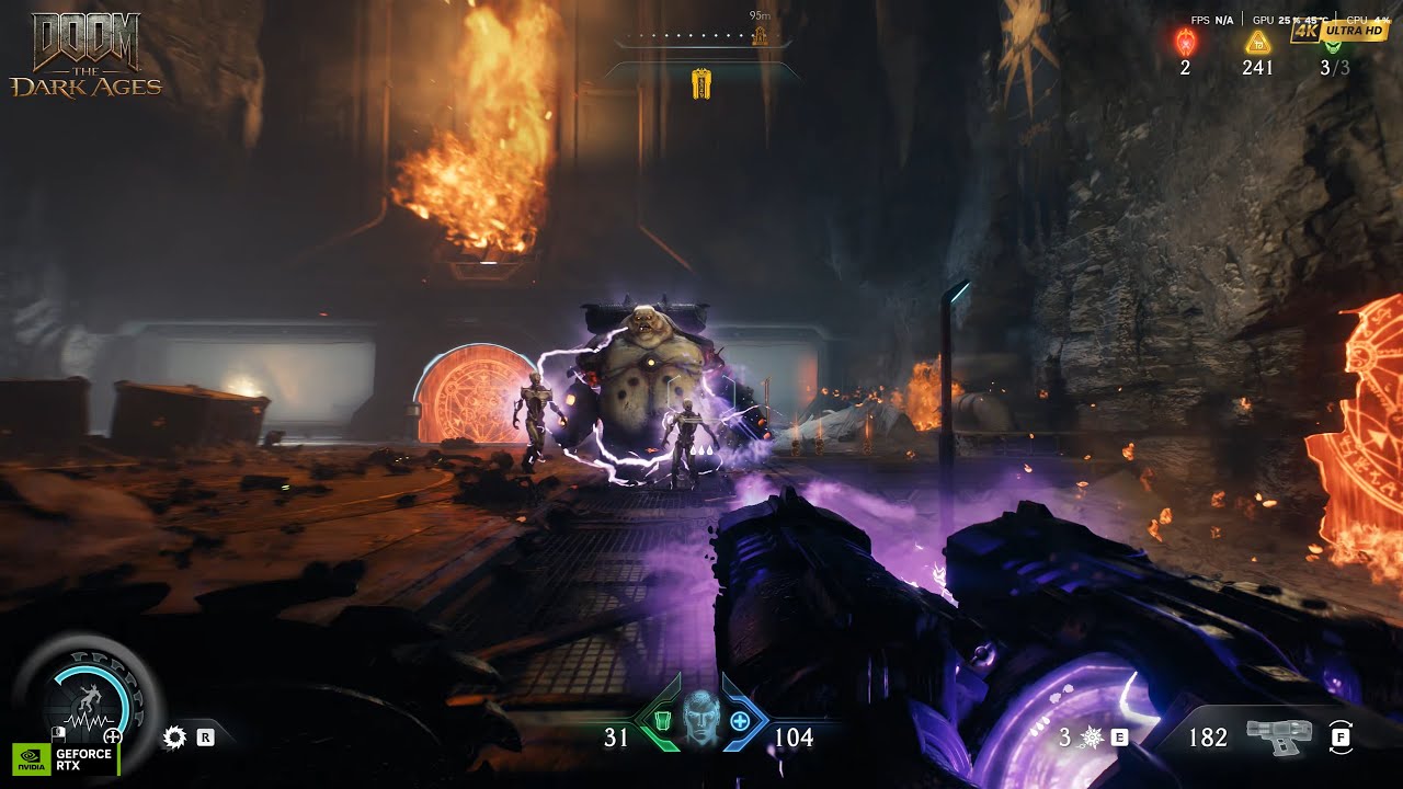 Doom the Dark Ages  RTX 5090 Ultra Nightmare Graphics Gameplay PART 12 Sentinel Command Station 4K