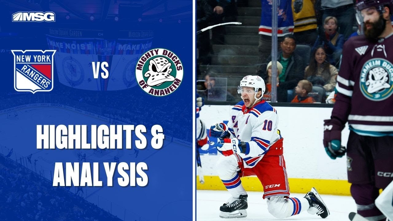 Rangers Come Back From 2 Goal Deficit In Bounce Back Win | New York Rangers