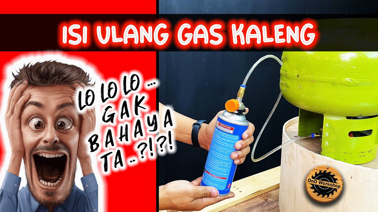 Cara Isi Ulang Gas Kaleng dari Tabung LPG Elpiji