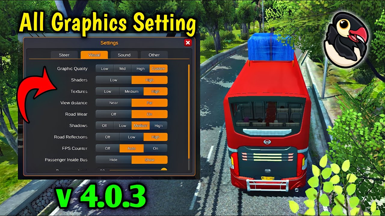 🚚All Graphic Setting in Details! Bus Simulator Indonesia by Maleo New Update 4.0.3🏕 | Bus Game