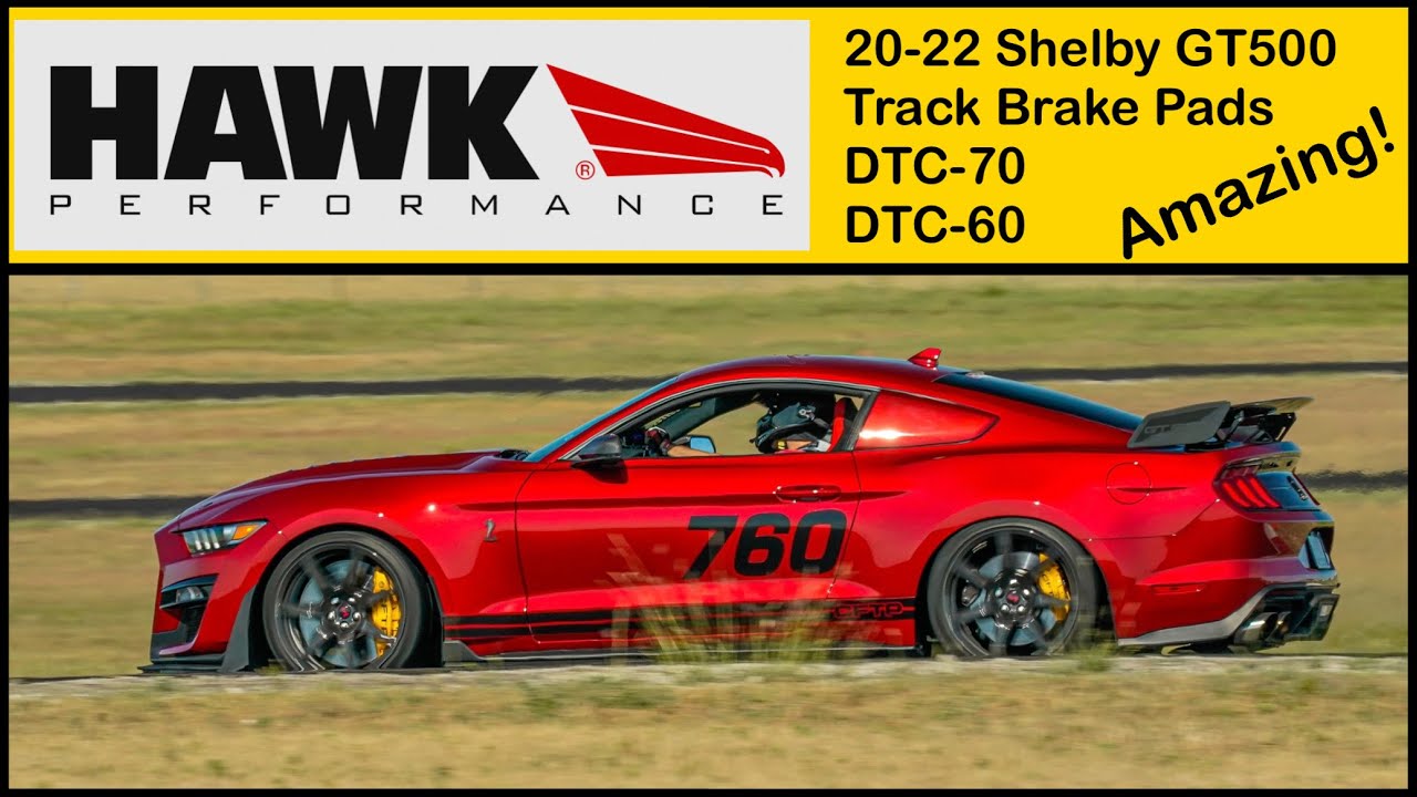 Hawk Performance DTC-70 DTC-60 Track Brake Pads 2020-22 Shelby GT500