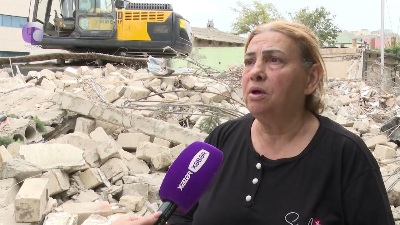 Badamdarda s&ouml;k&uuml;nt&uuml; aparılan ərazidə yaşayan bəzi sakinlər narazılıq edirlər