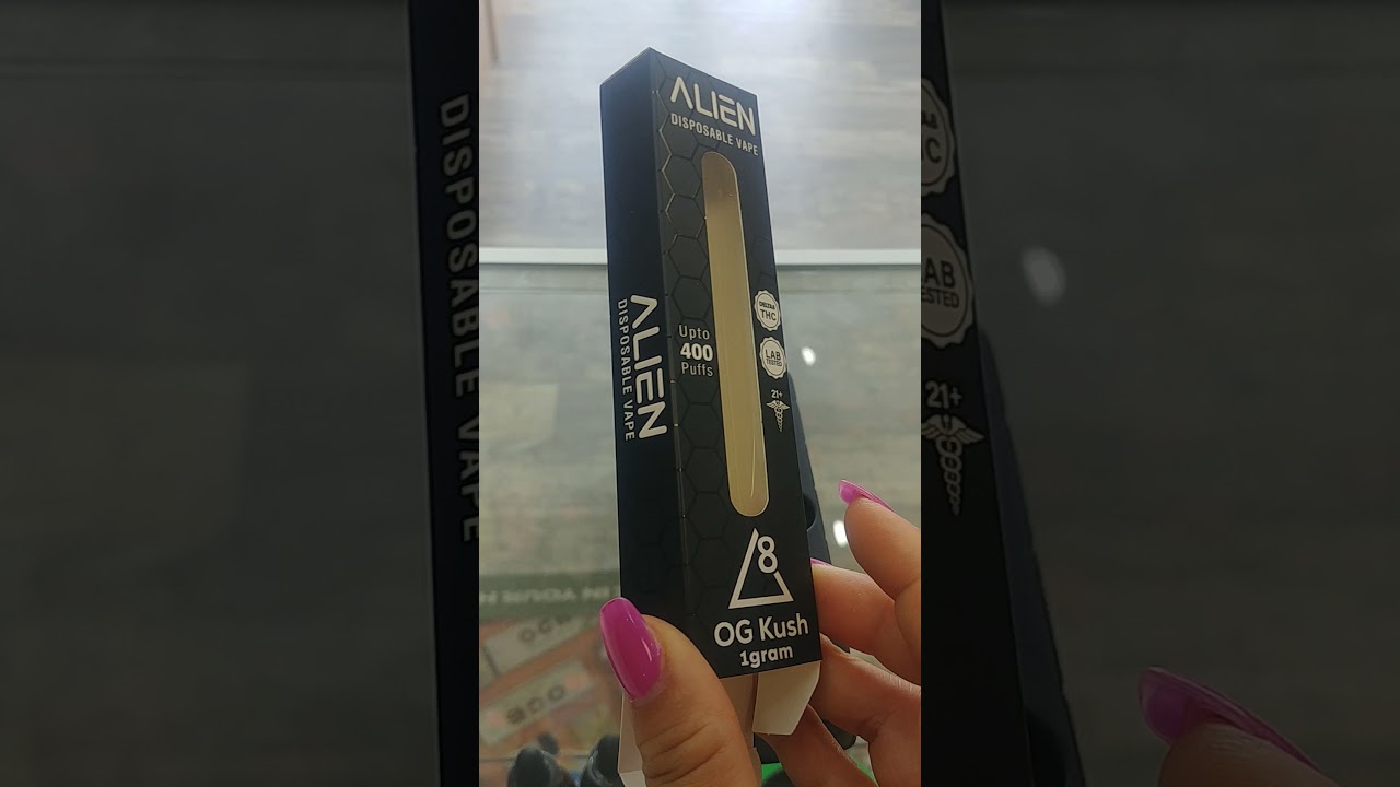 Unboxing Delta 8 ALIEN OG Kush disclaimer must be 21 non advertisment