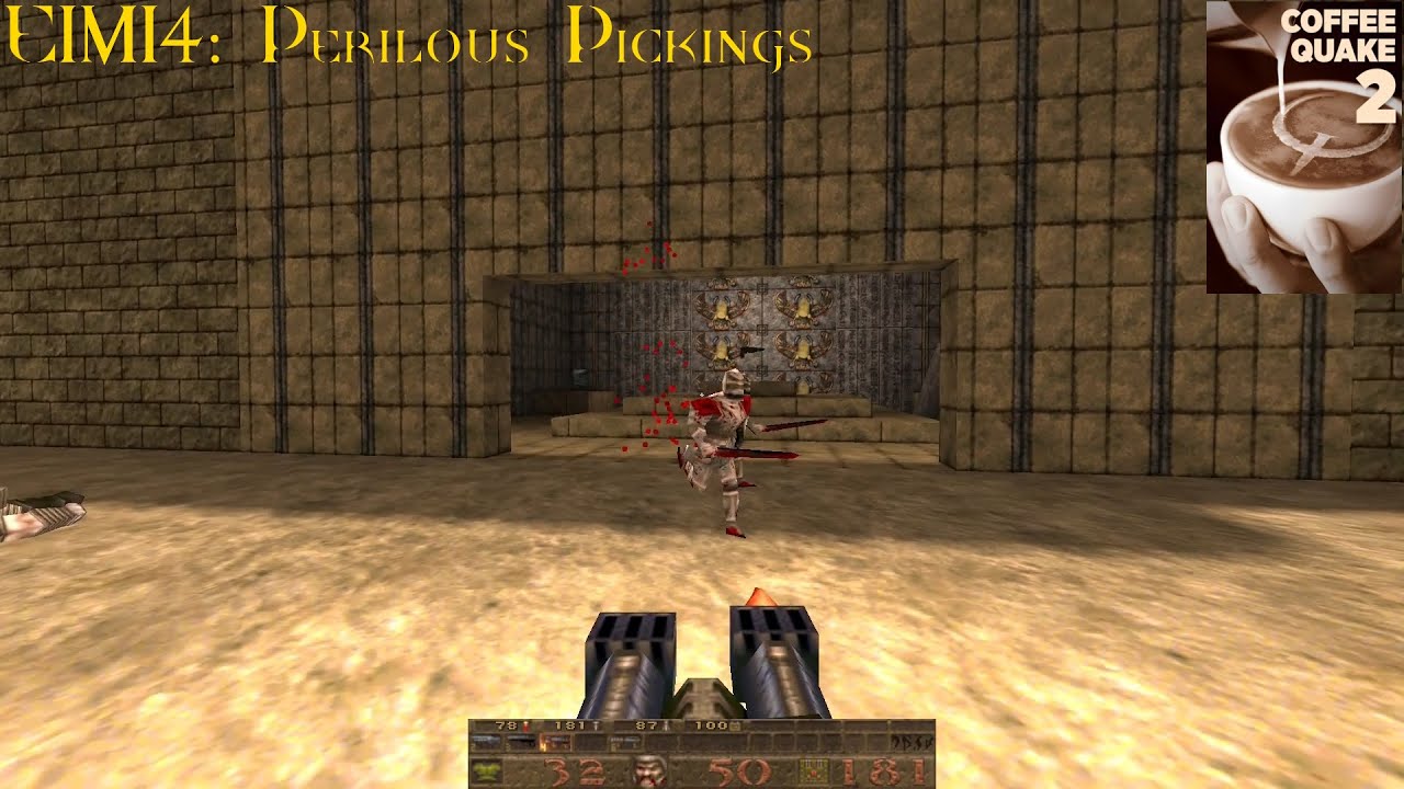 Coffee Quake 2: Double Shot (Normal) - E1M14: Perilous Pickings (100%)