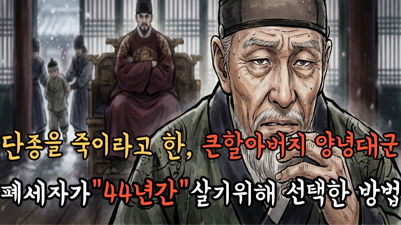 [한국사 역사] 왕과 사는 남자, 세조에게 단종을 죽이라고 한, 큰할아버지 양녕대군 폐세자가
