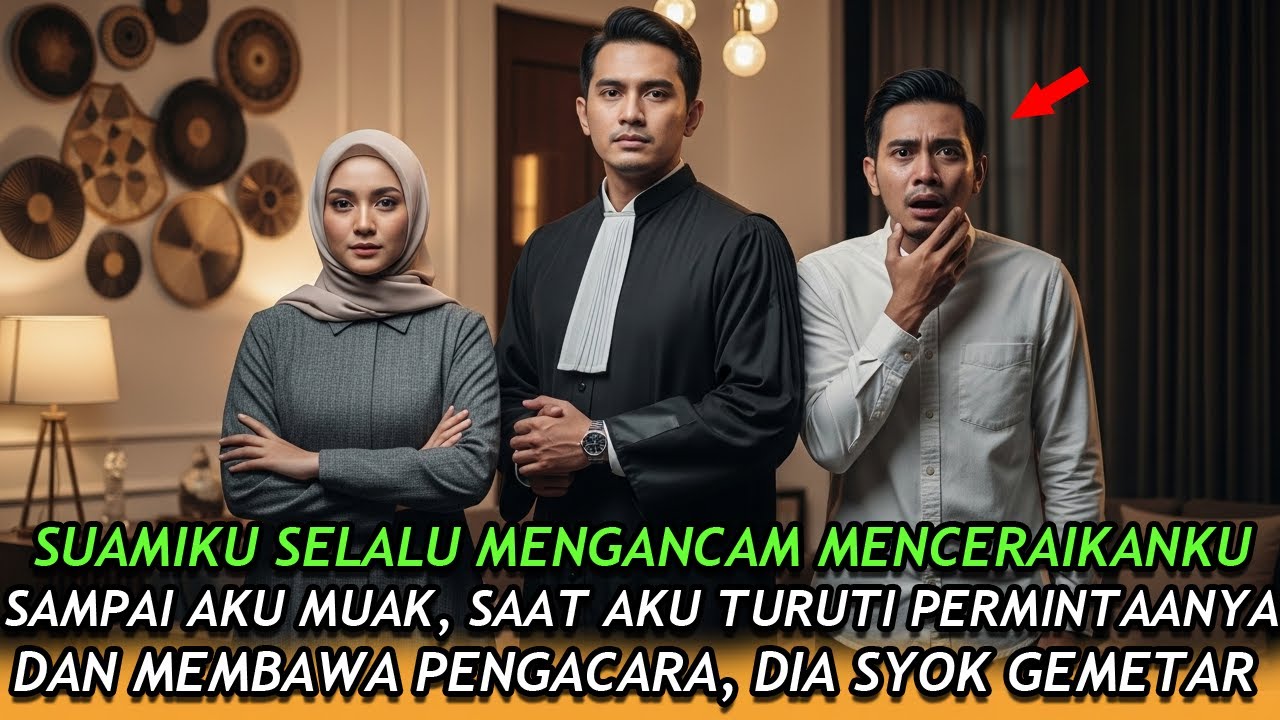 SUAMIKU SELALU MENGANCAM CERAI, SAAT AKU TURUTI PERMINTAANYA DAN MEMBAWA PENGACARA, DIA GEMETAR..