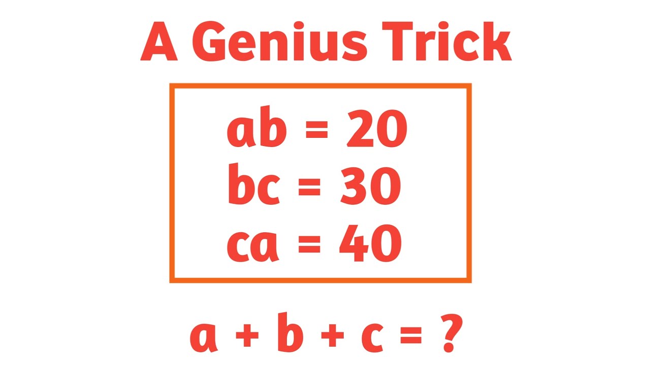 Olympiad Algebra Problem | 99% Students Fail