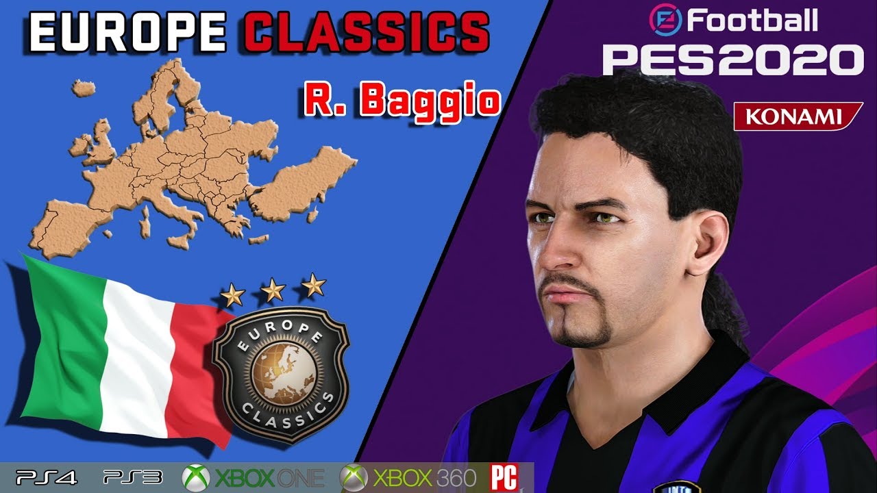 ROBERTO BAGGIO (Europe Classics) How to create in PES 2020