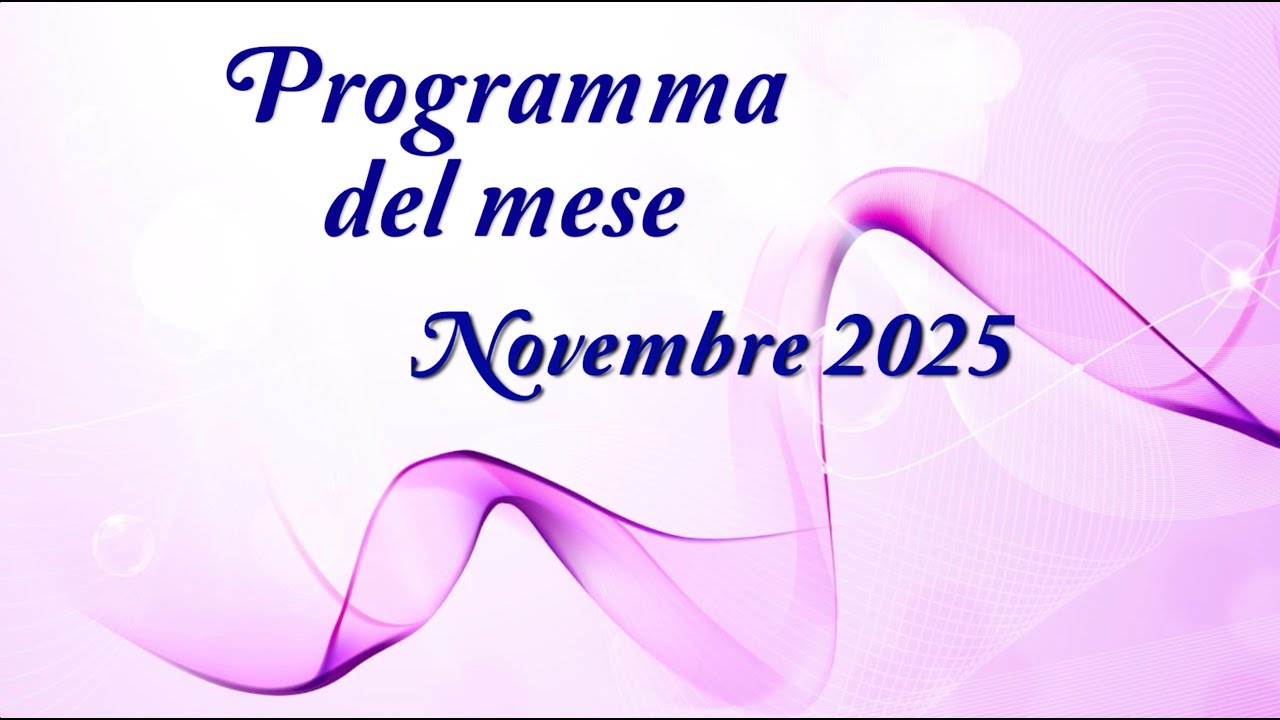 PROGRAMMA Novembre 2025