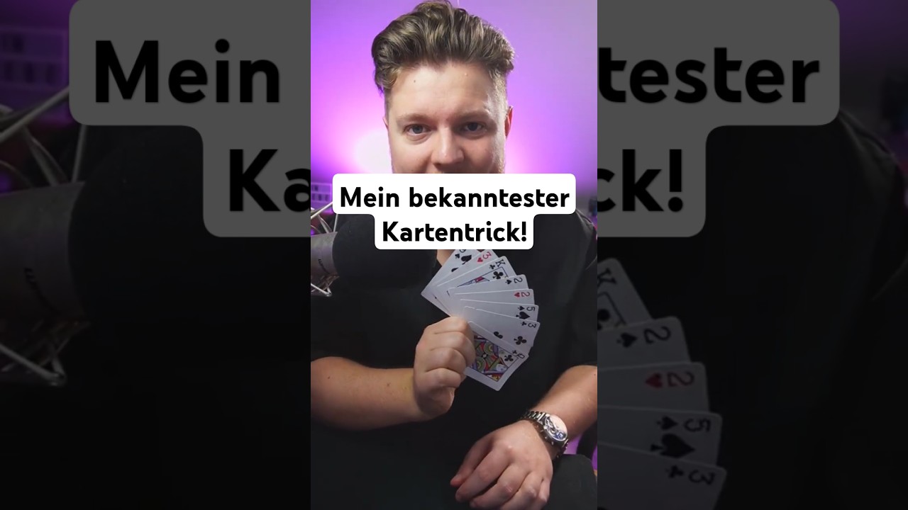 Mein bekanntester Kartentrick #zauberer #karten #kartentrick #magie #zaubertrick