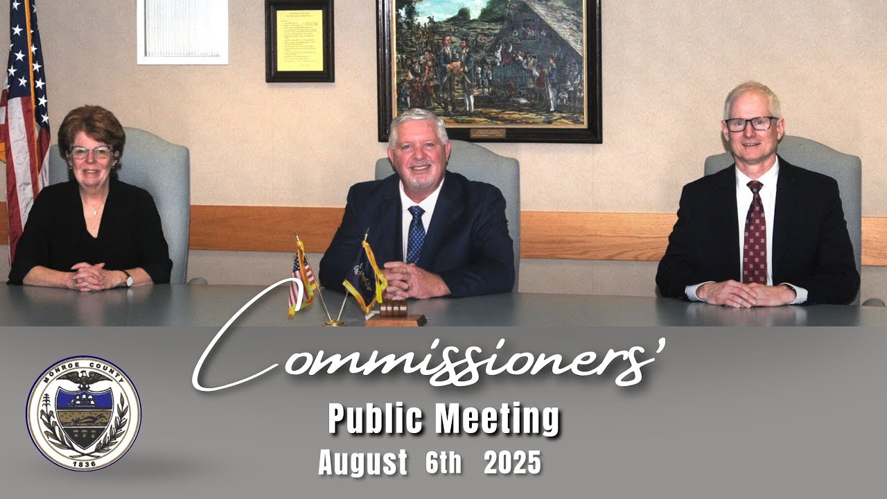Commissioners Public Meeting- August 6th, 2025