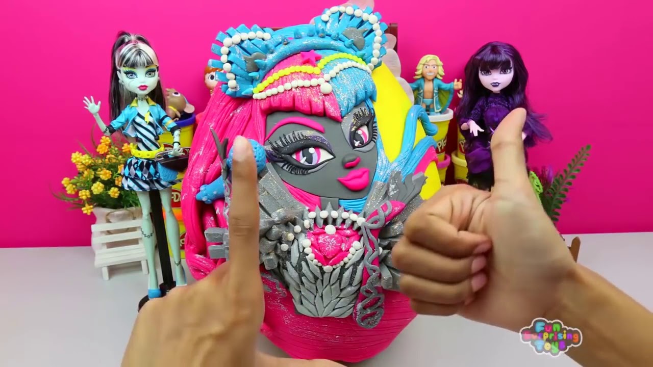Monster High Magical Gems. GIANT Surprise Eggs Opening Compilation Video for Kids