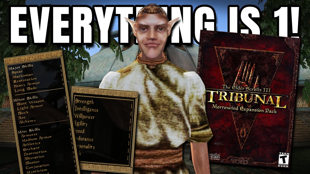 Can You Beat Morrowind's Tribunal If ALL Of Your Skills Are 1?