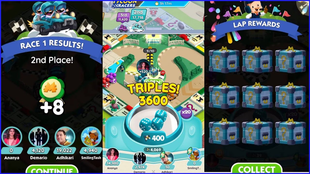 Monopoly Go | RACE PARTNERS | RACE 2 WITH SUBSCRIBERS | 25K 🏁 X20 SPIN @monopolygo #monopolygo