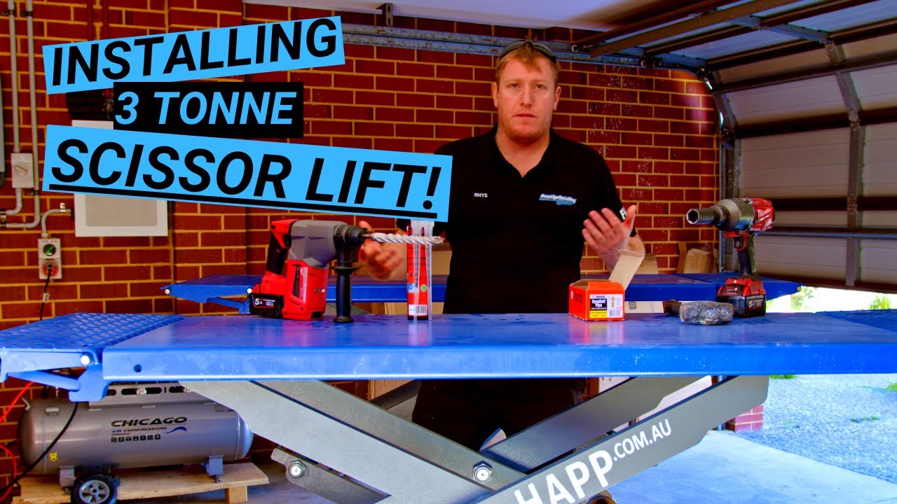 SCISSOR LIFT Installation // Ultimate Detailers Garage Build // Episode 3