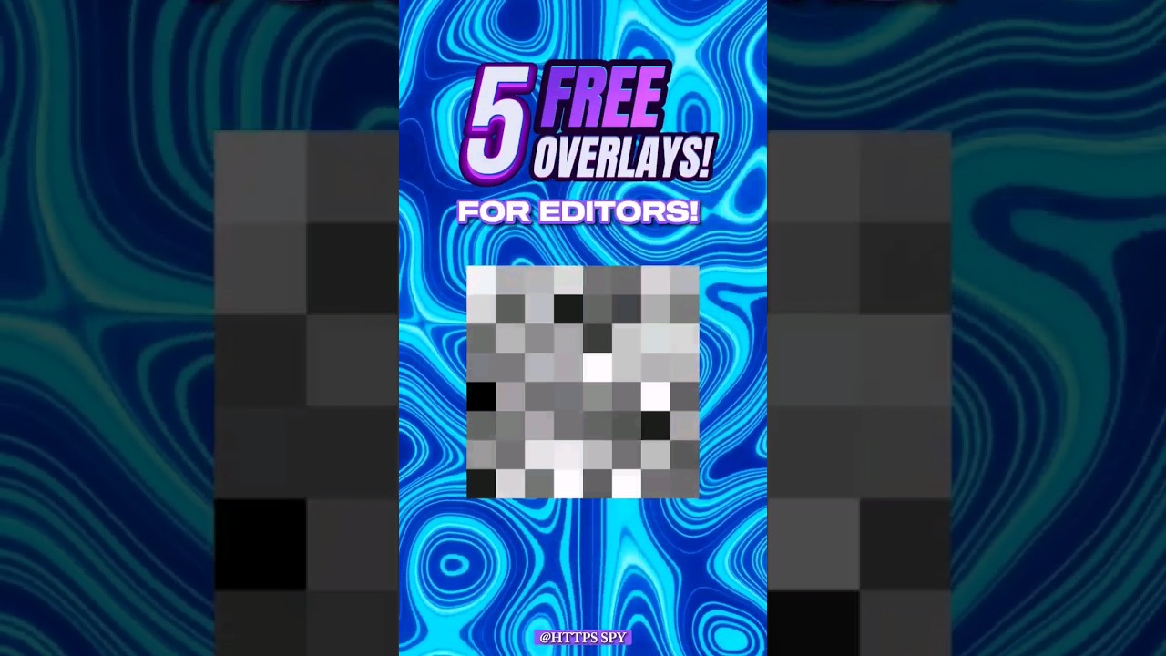 Top 5 Free Overlays For Editors! 🎞 #shorts #overlays #aftereffects