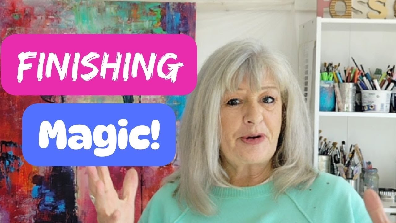 FINISHING My Abstract Shape Painting With GREAT Results!