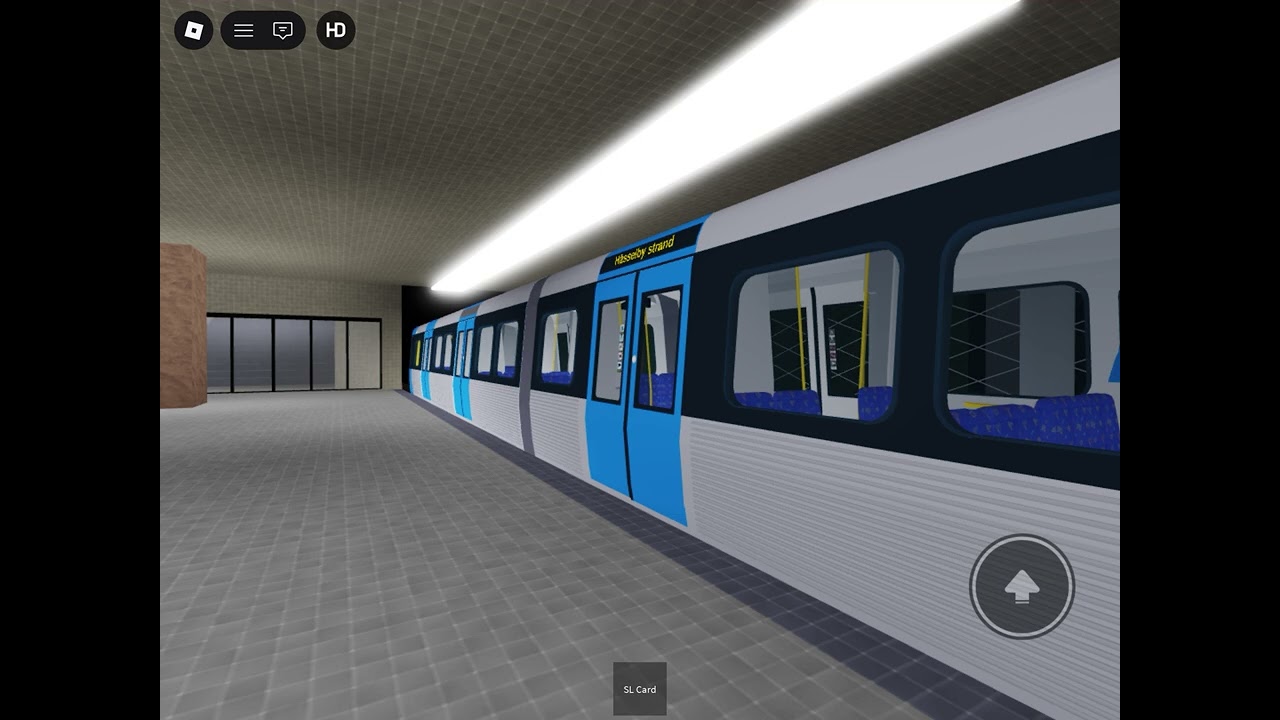 C20 train arrive and departure in Vällingby