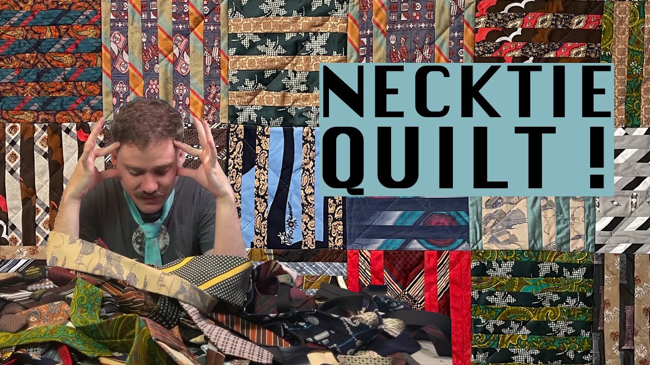 I made a quilt out of NECKTIES ?? Yes I surely did 👨🏻🕺🏻👨🏻‍💼