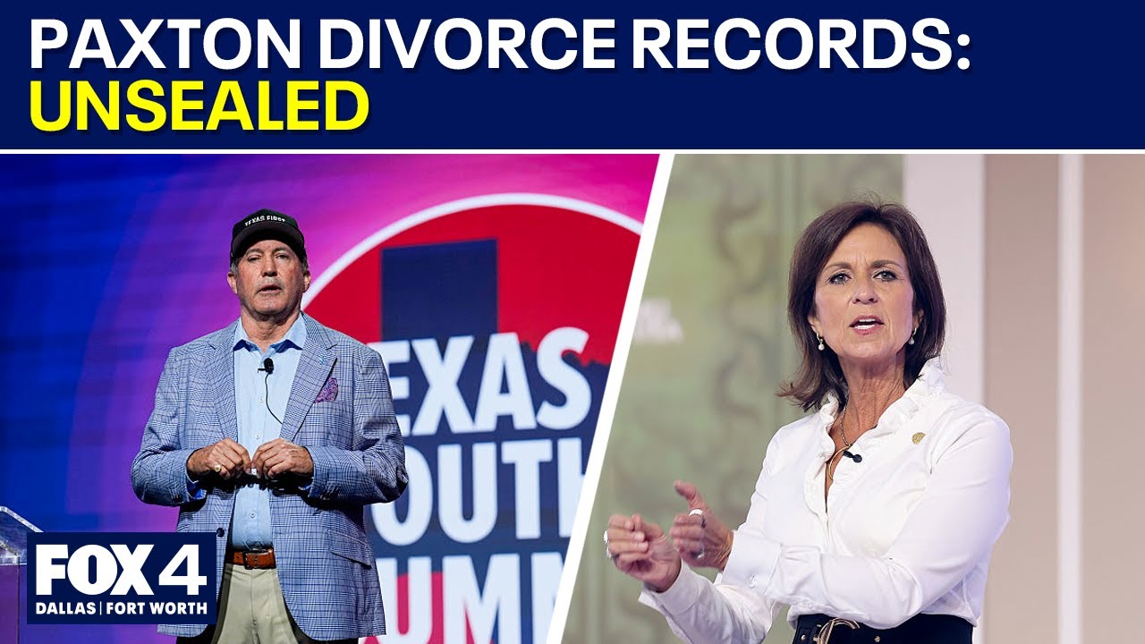 Paxton divorce: What's in the newly unsealed documents?