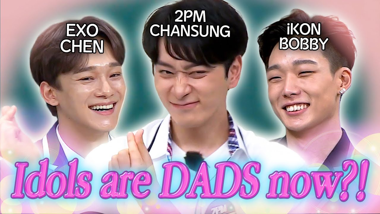 These 3 idols are DADS now?! EXO CHEN 💗 2PM CHANSUNG 💗 iKON BOBBY's Dad Moments 😍