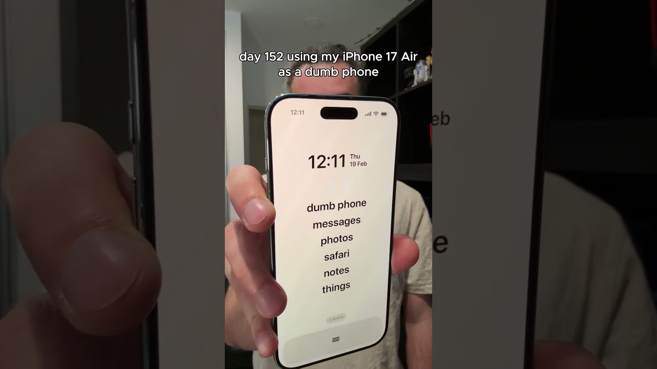 no brainr0t today ❤️ what's your screen time today? #dumbphone #iphoneair #iphone17 #ios26