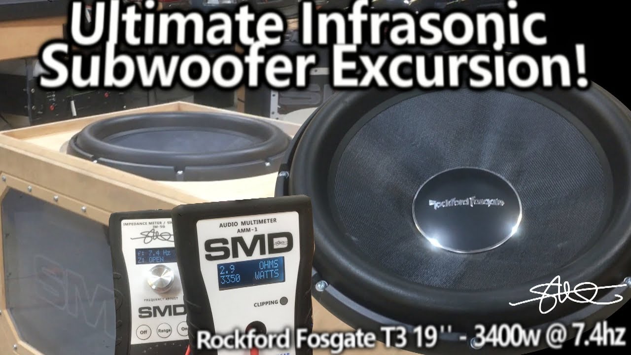 ULTIMATE Infrasonic Subwoofer Excursion! Rockford Fosgate T3 19