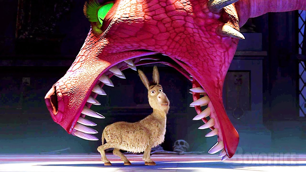 Shrek e Fiona combattono contro un drago divertente | Shrek 4 | Clip in Italiano