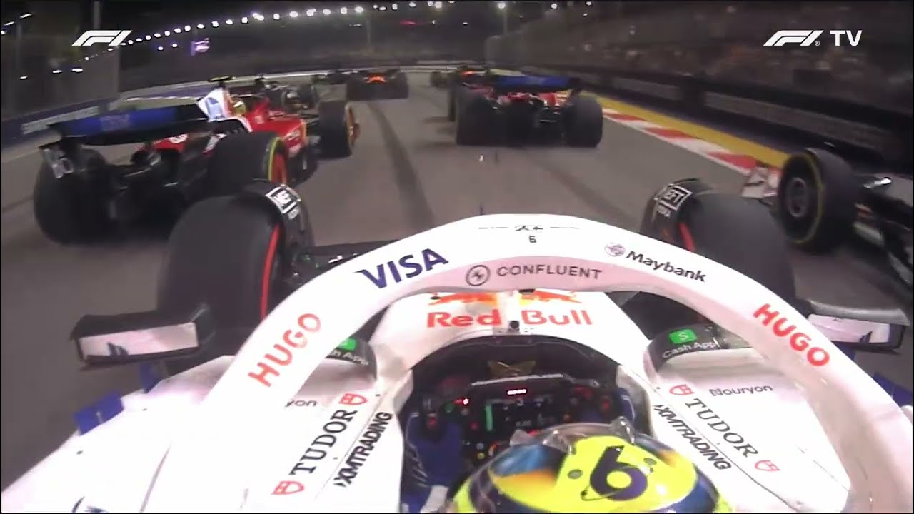 Isack Hadjar | Racing Bulls | Onboard Start | F1 2025 Singapore