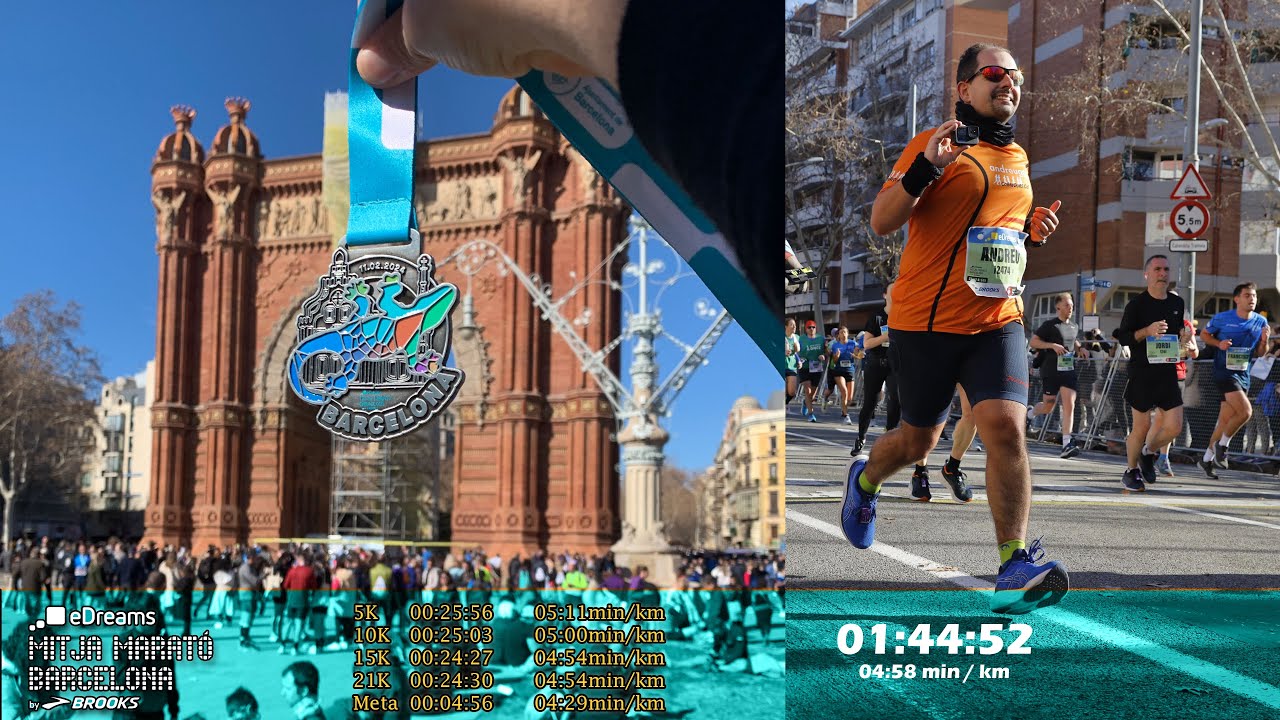 Mitja Marató Barcelona by Brooks  11/02/2024 #mitjamarato #21k