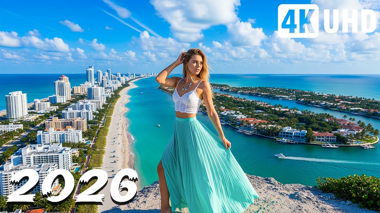 Miami Beach 🌴 Relaxing Deep House 2026 & Chill Playlist in 4K UHD for Relaxation