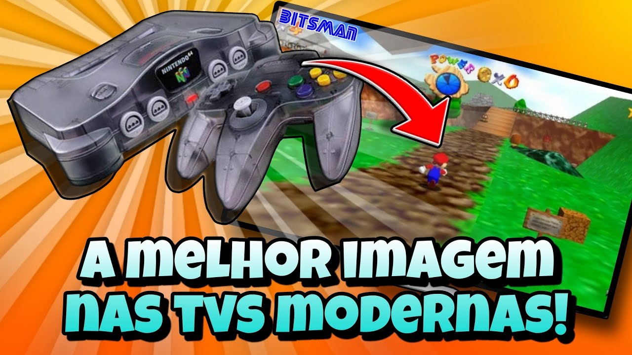 O NINTENDO 64 como você nunca viu em uma TV MODERNA 4K por HDMI através do Retroscaler 2X