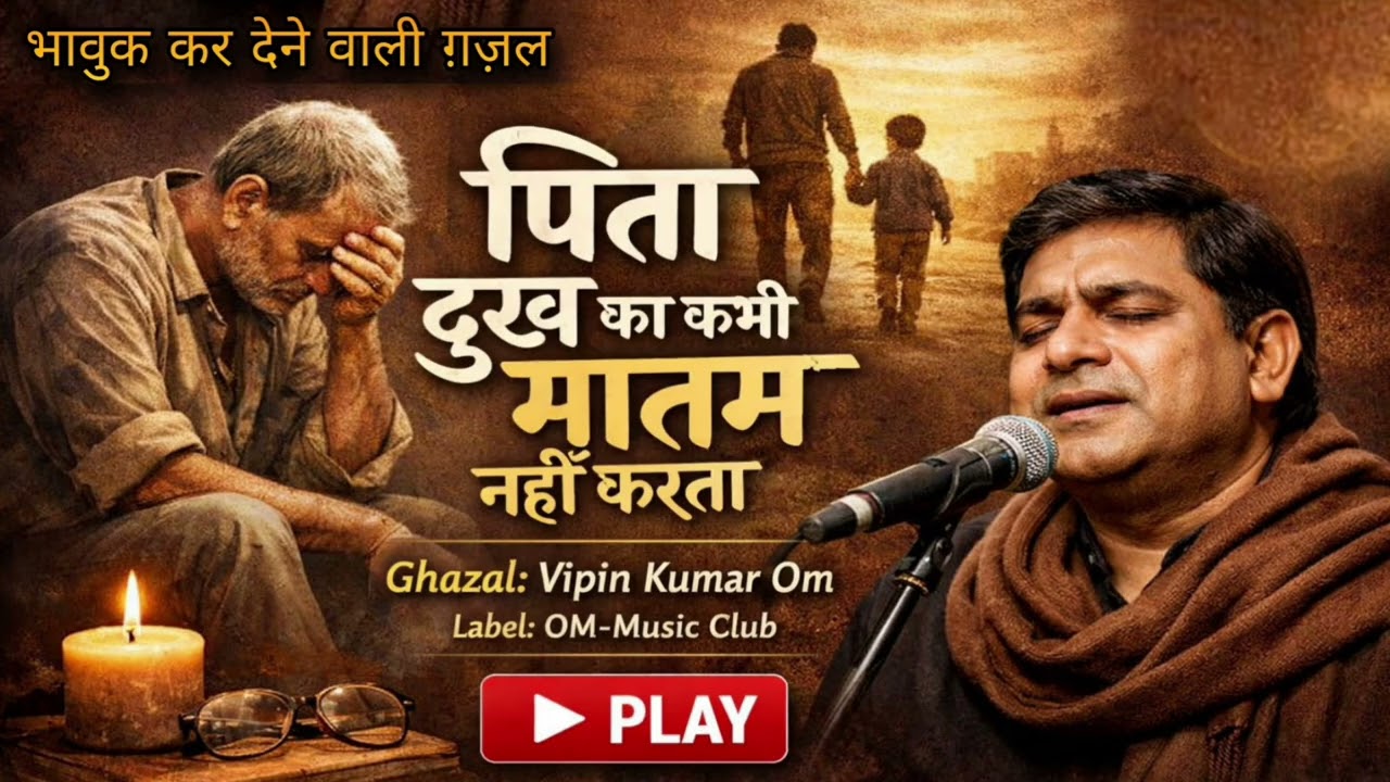Pita dukh ka kabhi matam nahi karta| lyrics - Vipin Kumar Om| ghazal | Musicful AI #sadsong #ghazal 