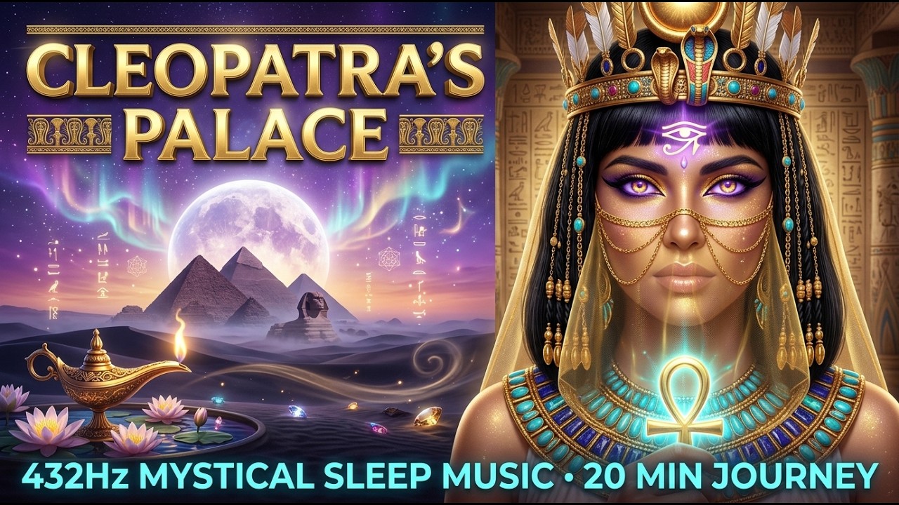 Cleopatra's Palace at Night 👑 432Hz Egyptian Ambient Music • 20 Min Deep Sleep & Meditation