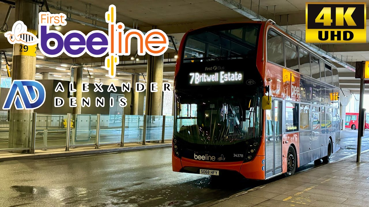 [First Berkshire: Beeline 7 Heathrow Airport Terminal 5 to Britwell via Langley, Slough] ADL E400MMC
