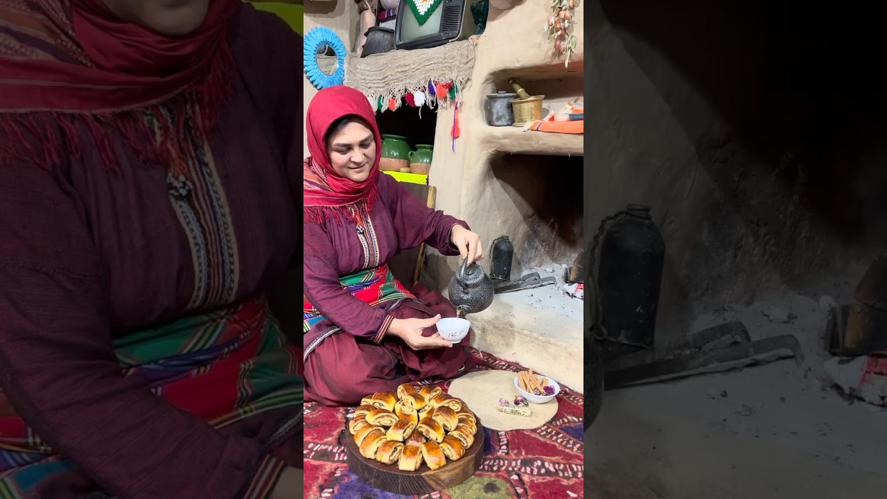 Traditional Sweet Bread Recipe | Homemade Village Baking with Dried Fruits & Cinnamon #cooking