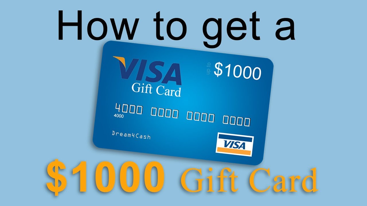 How to get a $1000 Gift Card